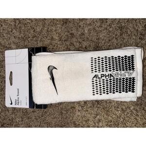 Nike Alpha Football Quarterback White Black Towel